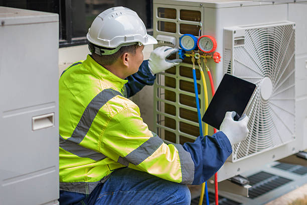 Professional Heat Pump Repair technician working in Ballston Spa, NY